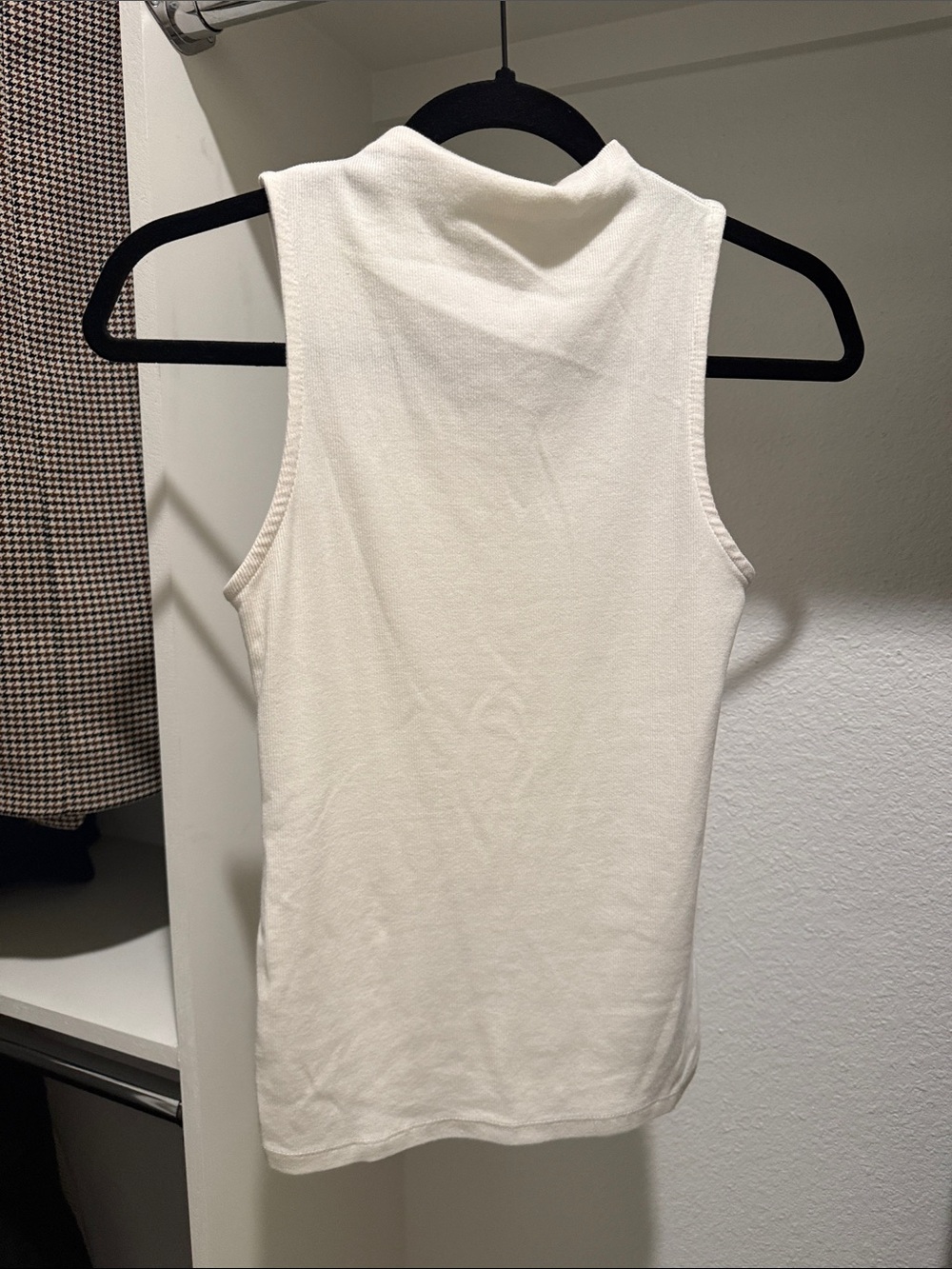 a new day Cream Sleeveless Mock Neck Tank